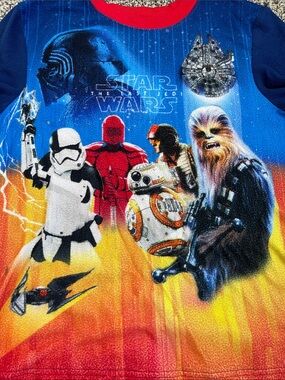Kids Star Wars PJ long sleeve top size 10/12